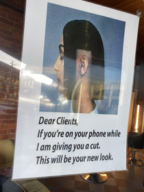 This barber has seen some shit