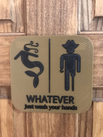 This bathroom sign I saw