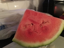 This blushing watermelon