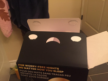 This box lid being haunted by a ghost