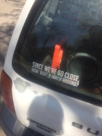 This bumper sticker I saw today