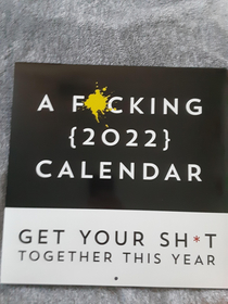 This calendar I got for 