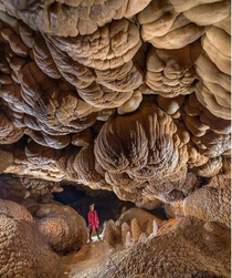 This cave looks like youre in a giant nutsack