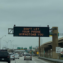 This cheeky Futurama reference on a city-operated traffic billboard