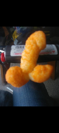 This cheese puff I pulled from my baglol