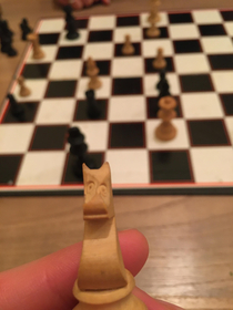 This chess set had the best knights