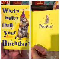 This childs birthday card was created in blissful ignorance