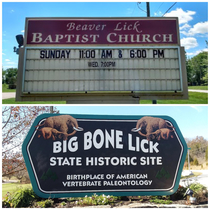 This church and this park are only a few miles from each other