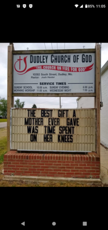This Church got jokes