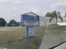 This church sign we passed by in the car
