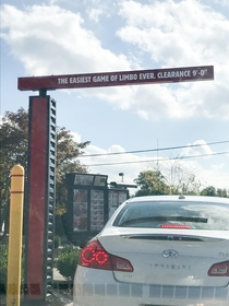 This clearance sign at Burger King