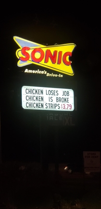 This clever Sonic sign