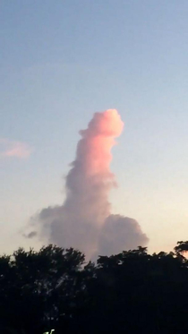 This cloud over my town