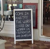 This coffee shop sign