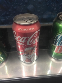 This coke I saw on display in this vending machine may need to be changed