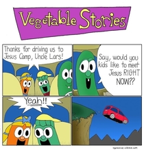 This comic strip had me at Vegetable Stories