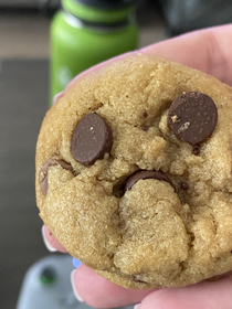 This cookie is not happy about being eaten on Christmas