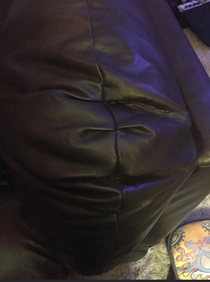 This couch looks like a gorilla