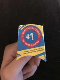 This creative piece of hot sauce packaging