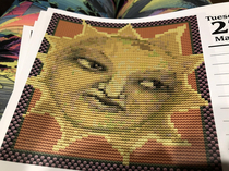 This cross stitch is judging me