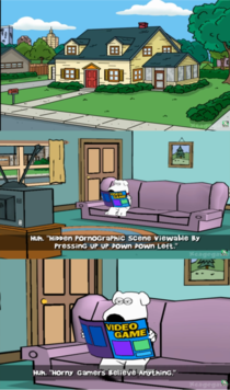 This cutscene from the  Family Guy Video Game