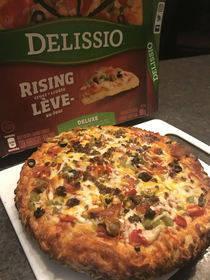 This Delissio pizza turned out fairly well