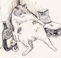 This drawing of a cat Thats it