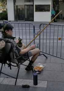 This dude fishing for cops in Philly