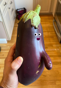 This eggplant has no shame
