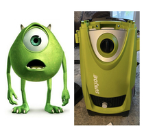 This electric power washer I bought that my son said it looked like Mike Wazowski from Monsters inc