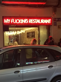 This fcking restaurant in Barcelona