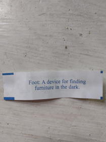 This fortune cookie