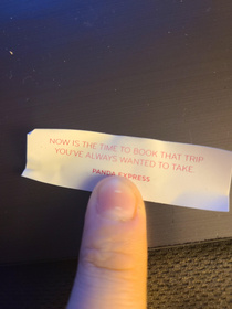 This fortune cookie is mocking me