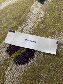 This fortune I just got