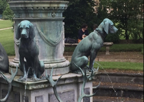 This fountain at Fontainebleau Castle France