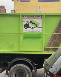 This garbage truck I saw today
