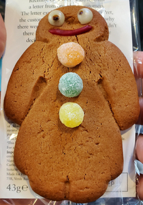 This gingerbread man I had this morning cheered me up a bit lol