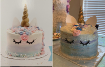 This glutendairy free unicorn cake I recreated