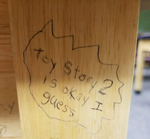 This graffiti I found under my desk