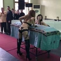 This grandpa requested for strip dancers to perform at this funeral
