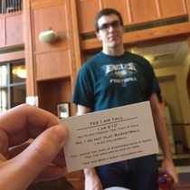This guys business card