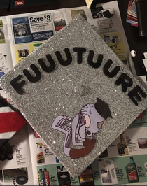 This guys graduation hat FUUUTURE