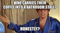 This happened twice today in my office mens room