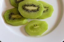This happy slice of kiwi fruit