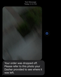 This helpful photo from my door dash driver
