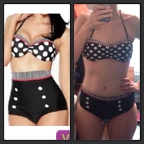 This high-waisted bathing suit bottom
