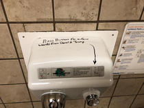 This in a Safeway bathroom