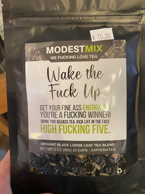 This intense tea I found in a local store