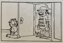 This is a real panel from a Garfield strip