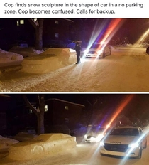 This is a Snow Parking Zone